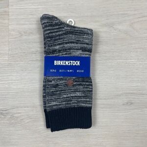 Birkenstock Roma Crew Socks Ladies 8-11.5 Mens 6-9.5 Anthracite Black Gray